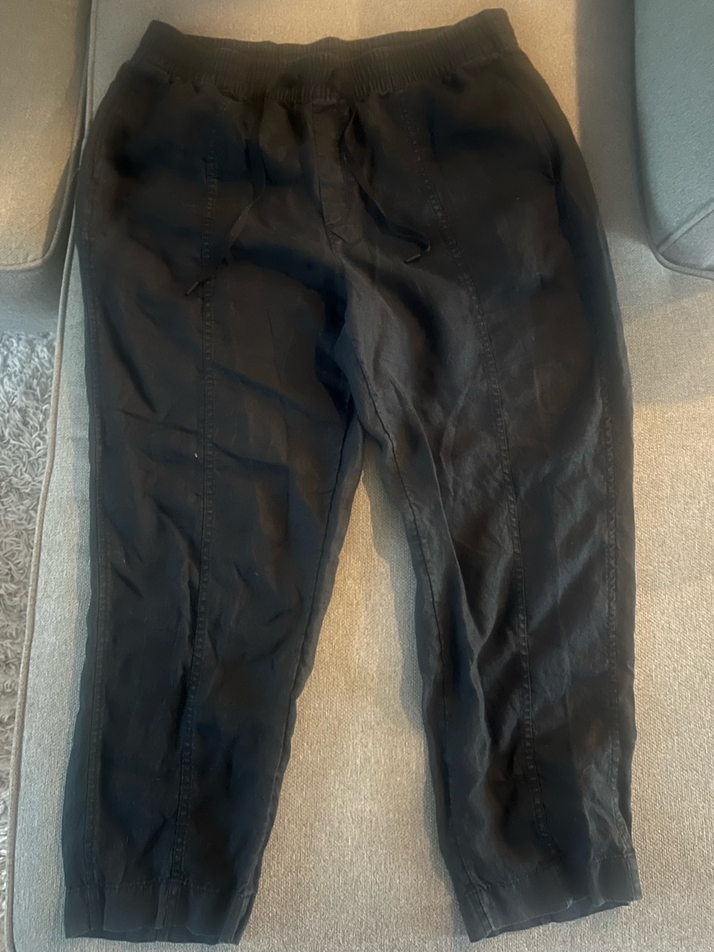 Athleta Linen Capri Pants